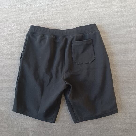 Polo Ralph Lauren Sweat Shorts Mens M Black Casual Stretch 10" Inseam Drawstring - Picture 2 of 9